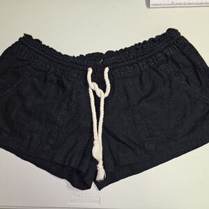Roxy Black Drawstring Shorts